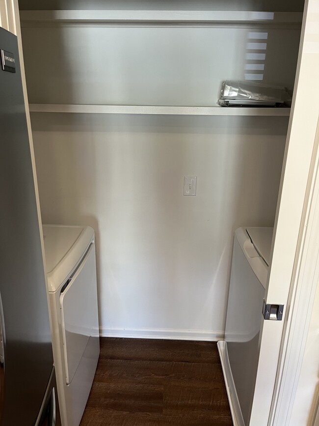 laundry closet off of kitchen - 165 Boxwood Dr