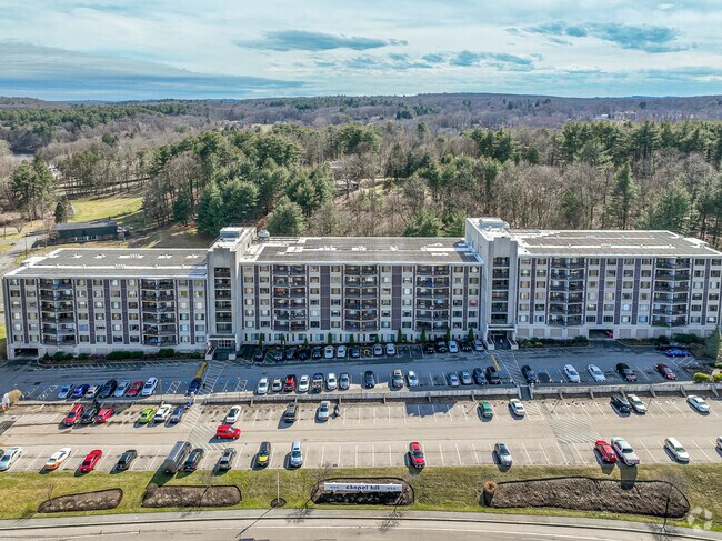 1500 Worcester Rd aerial - Chapel Hill East Condominiums