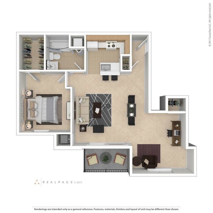 Sutton Crossings – One Bedroom Traditional w/Den