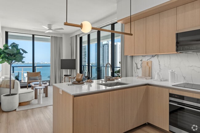 2BR, 2BA - 977SF - Kitchen - Forma Miami Apartments