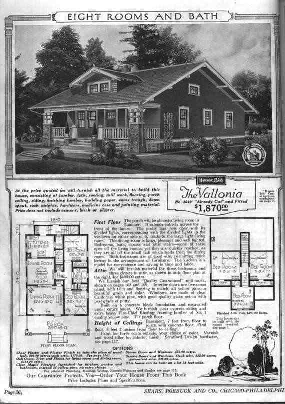 Sears kit house advert - 4216 Queensbury Rd