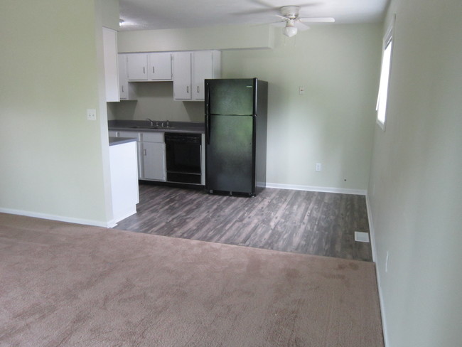 Living room looking into kitchen/eating area - 150 N Mechanic St