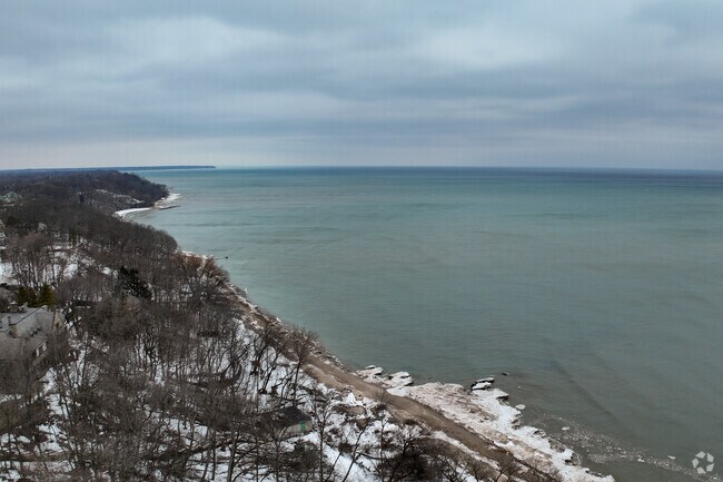 All residents of Downer Woods can enjoy the peaceful view of LAke Michigan.