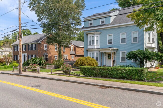 Historic homes sit on streets in North Attleboro.
