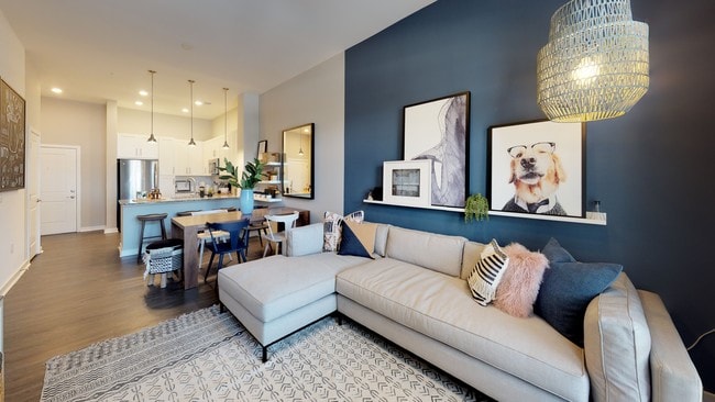 1BR, 1BA - 797sf  A3-  Living/Dining - Blu on Farrington