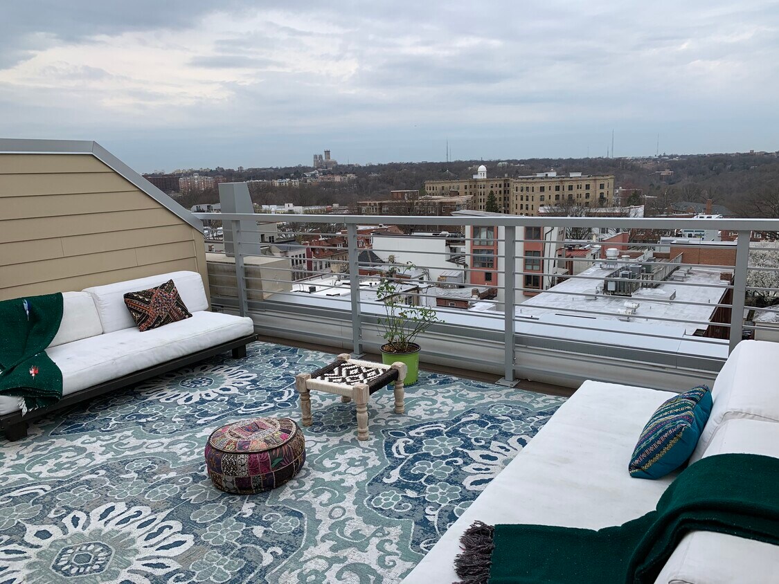 Spacious private rooftop deck with panoramic views! - 2550 17th St NW
