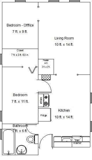 Photo - 1bed/1bath, PLUS OFFICE in Bucktown! Central Air, Dishwasher! Free Laundry! Apartment