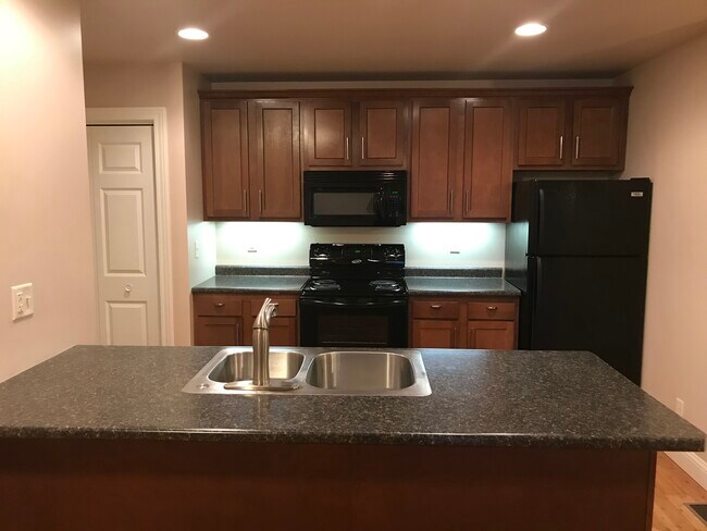 Kitchen has electric range, microwave, refrigerator, and dishwasher. - 206 Stallion Way