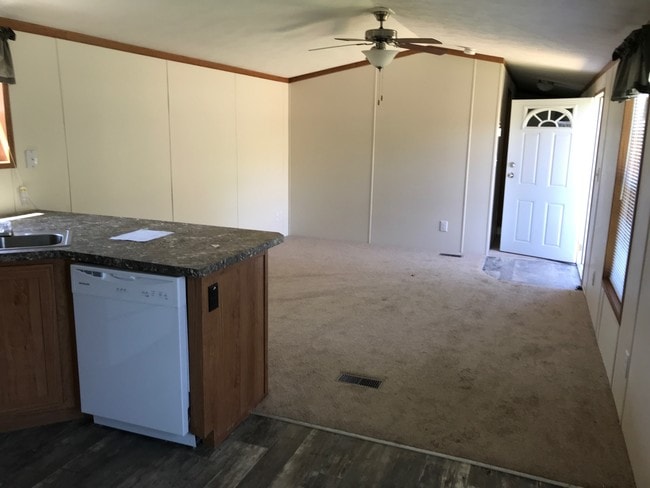 kitchen to living room - 5502 Mt Morris Rd