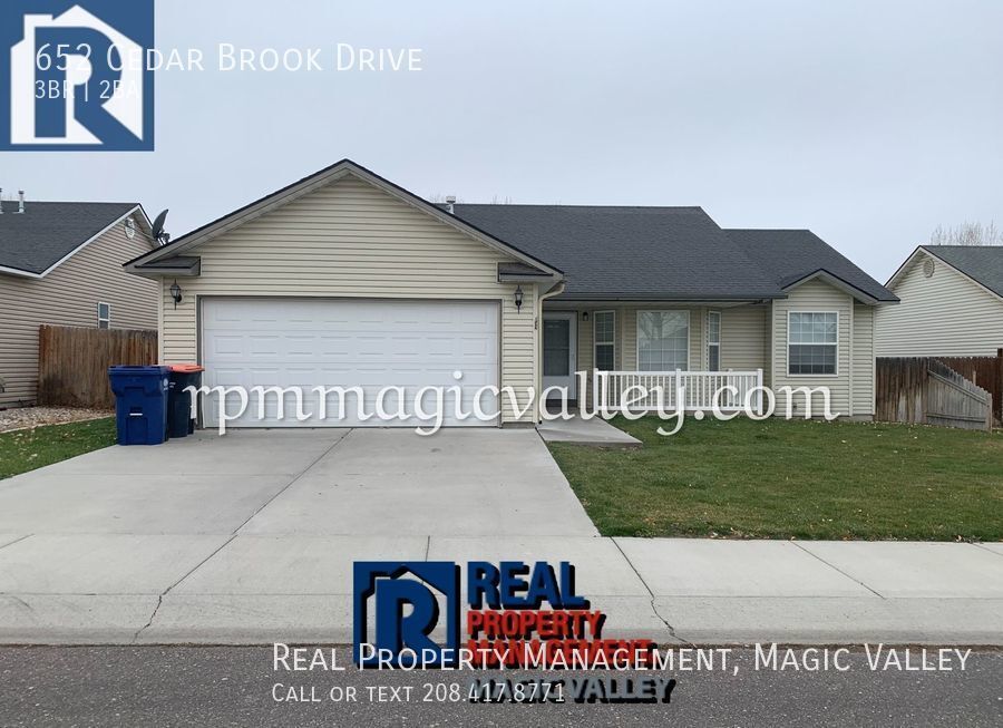 652 Cedar Brook Drive, 3 Bed, 2 Bath House Rental in Twin Falls, ID