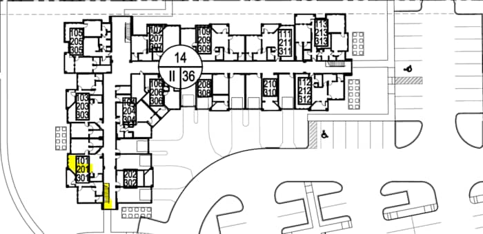 Foto del edificio - B1 floor plan, top floor, exterior storage