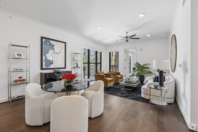 C2 2BR, 2BA - 1,275 - Living Room - The Heron Museum District