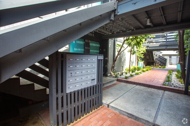Mail Area - Village Flats: Mid-Century Design with Modern Convenience