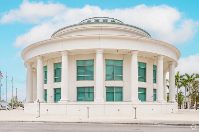 Homestead City Hall has a unique classical style architecture.