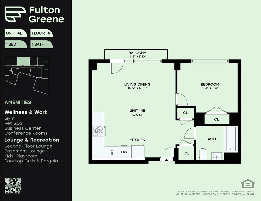 Plano de planta - 570 Fulton St