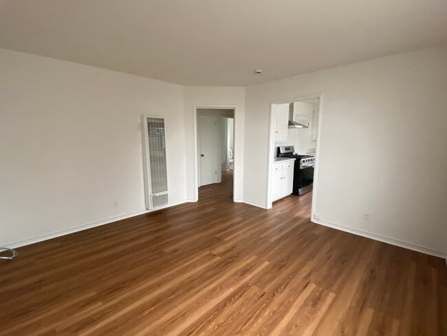 Walking in LR- kitchen to right, BR to left - 1329 Rose St