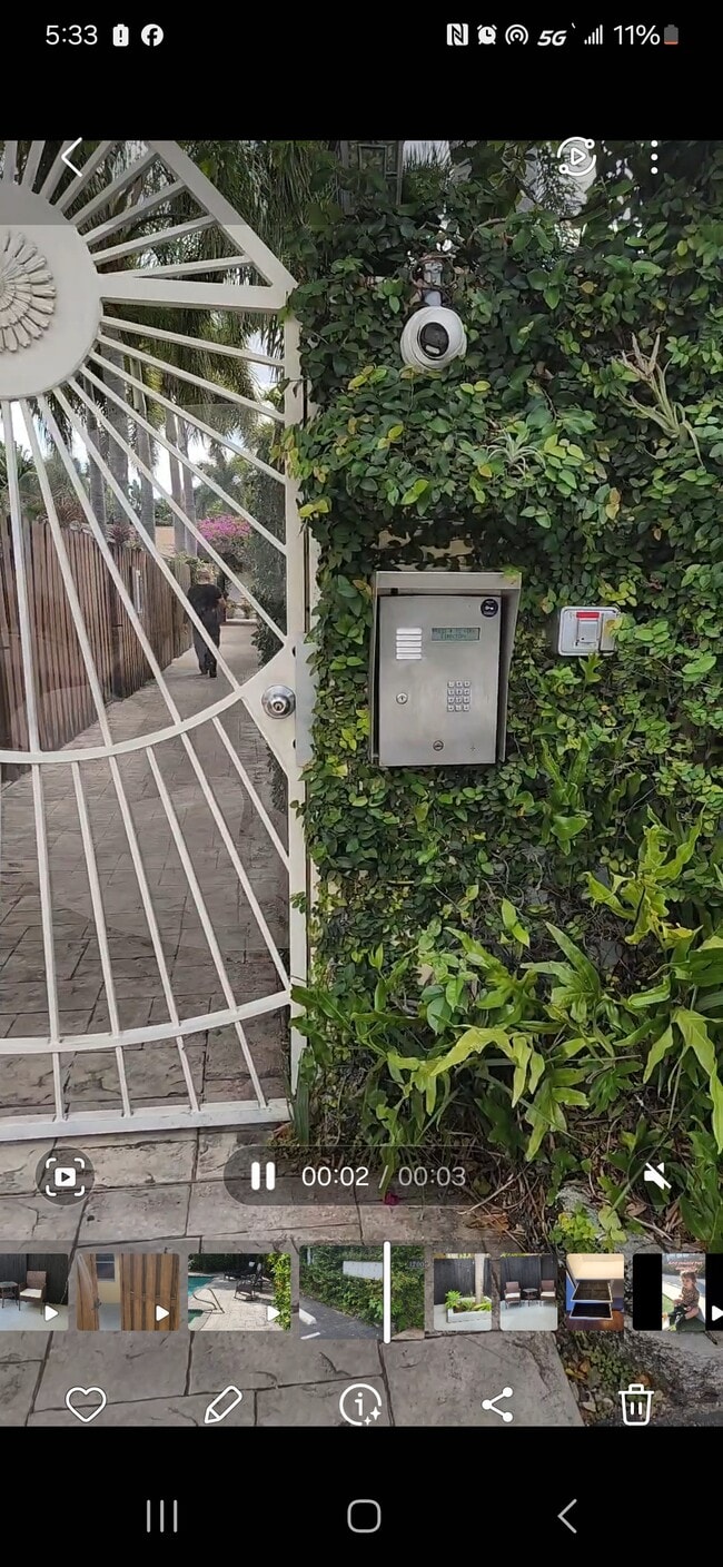 Call box with camera - 1200 NE 17th Ct