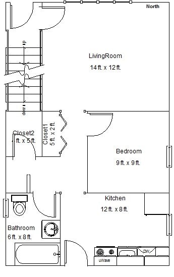 Photo - Spacious 1bedroom/1bath unit in Bucktown! Central Air, Dishwasher, FREE Laundry! Near Metra! Apartment