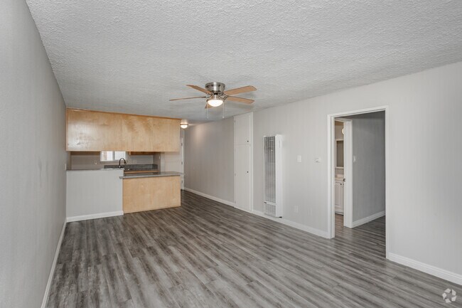 2BR, 1BA - 700SF - Living Room/Dining Room - 11037 E. Ferina St.