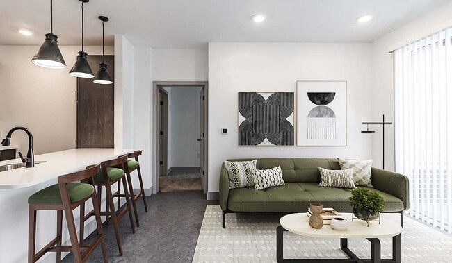 Family Room/Kitchen At The Sphere - Sphere Apartments