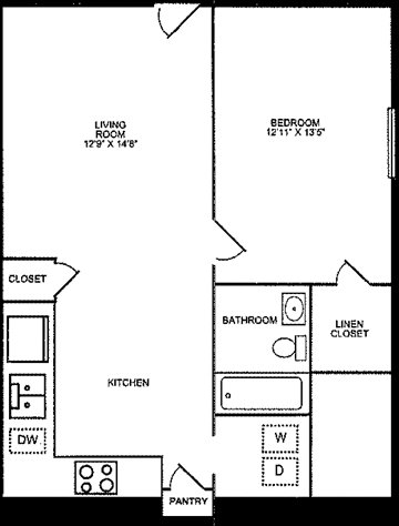 1BR/1BA - Stratford Apartments