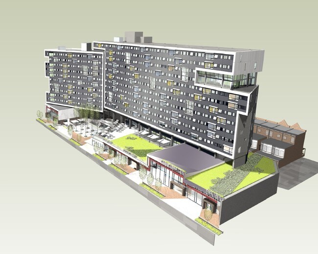 The Radian Apartments Philadelphia Pa Aerial Rendering The Radian