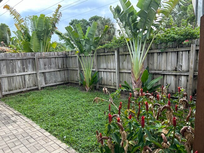 Personal front yard for unit - 1201 NE 5th Ave