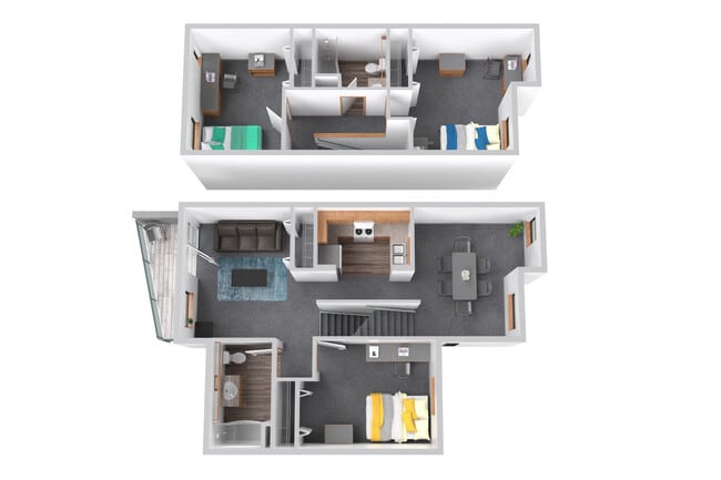 3 Bedroom Duplex - Redstone Commons; Student Housing