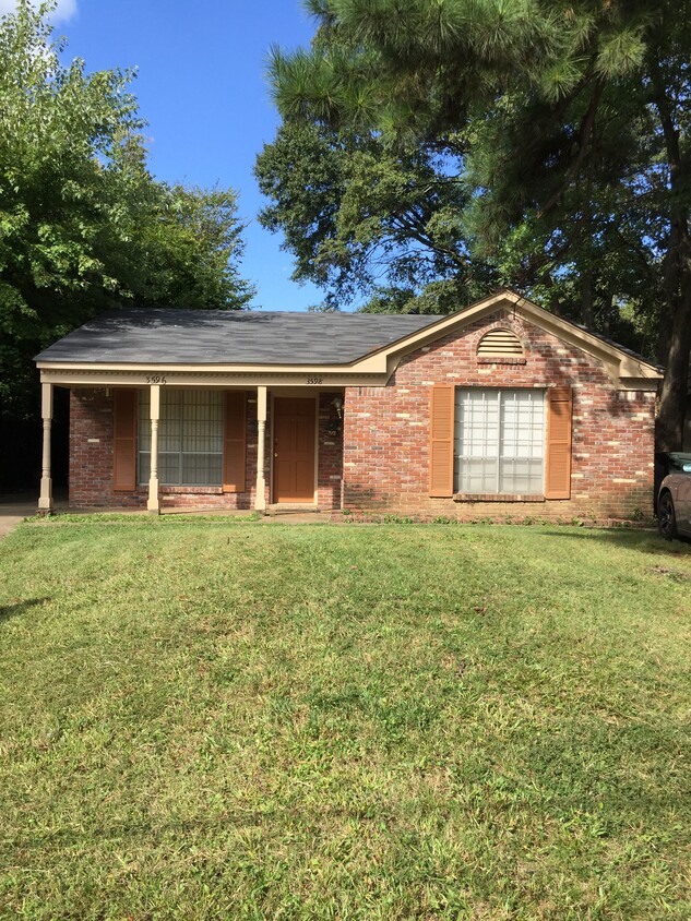 The apartment is on the left; the door is shown - 3596 Carnes Ave