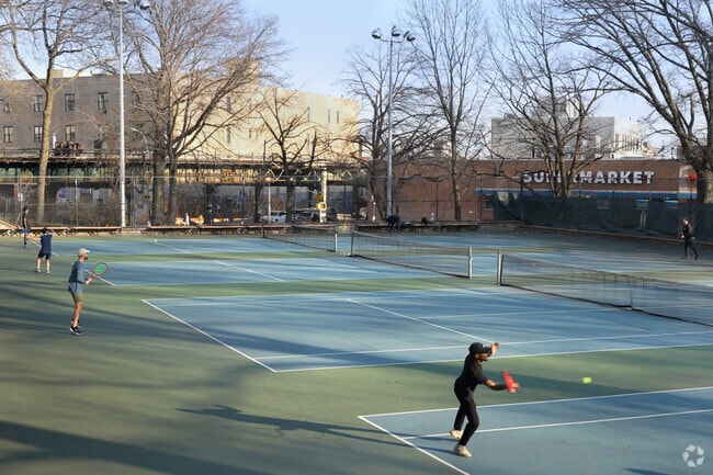 Tennis Players at the Lincoln Terrace, Named After Abraham Lincoln