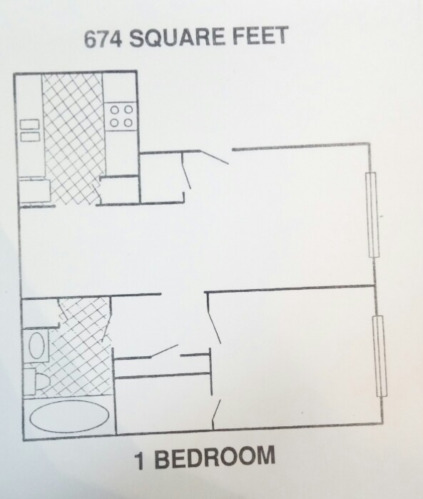 Plano de piso - Bordeaux Apartments