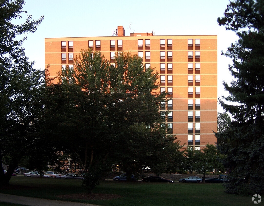 View from the southwest - Baynard Apartments