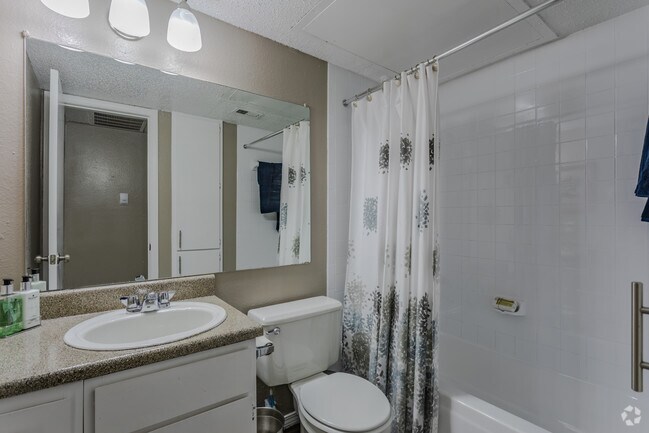 1BR,1BA - 600SF A3 - Bathroom - The Landing at McCallum
