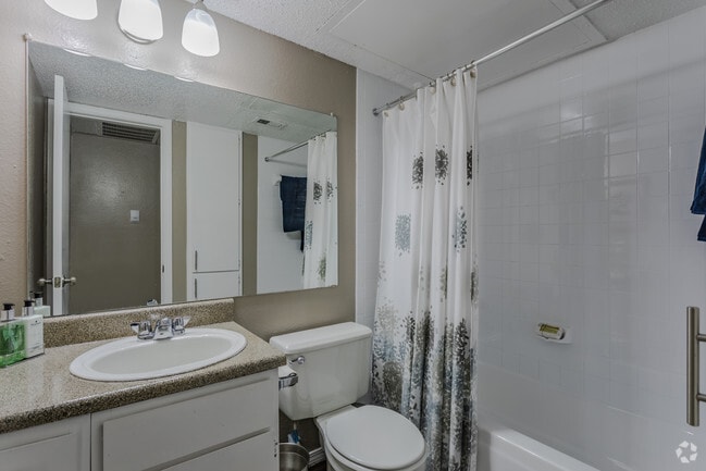 1BR,1BA - 600SF A3 - Bathroom - The Landing at McCallum