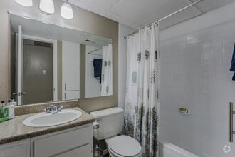 1BR,1BA - 600SF A3 - Bathroom - The Landing at McCallum