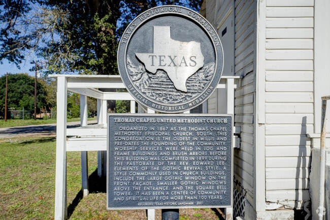 Historic landmarks dot Willis, sharing tales of its rich past.