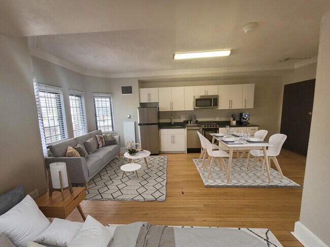 Studio 02 Living Space and Kitchen - Cambridge Oxford