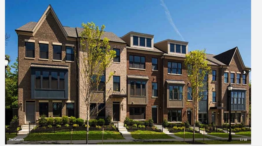 Townhouse farthest to the right - 4510 Woodberry St