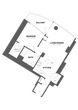 1 Bed 1 Bath-A10