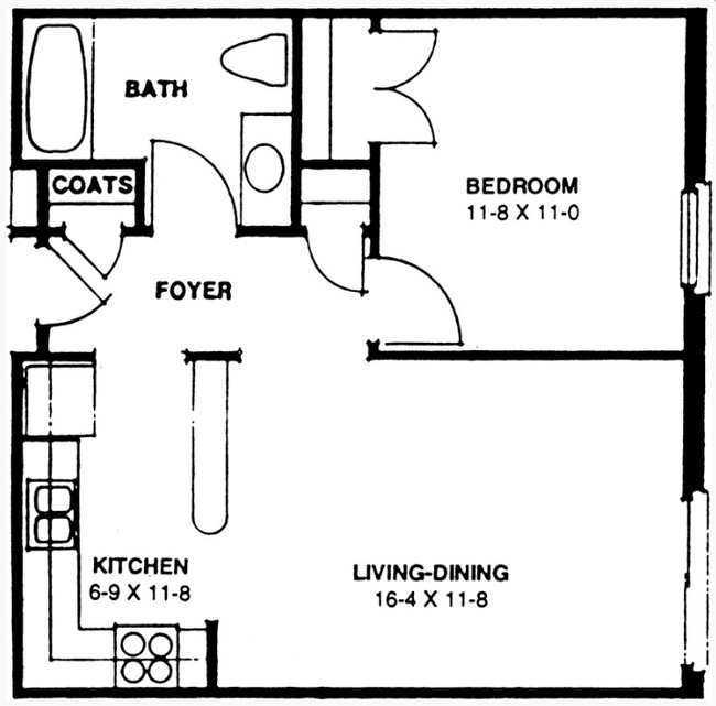 1BR/1BA - Meadow Spring Apartments