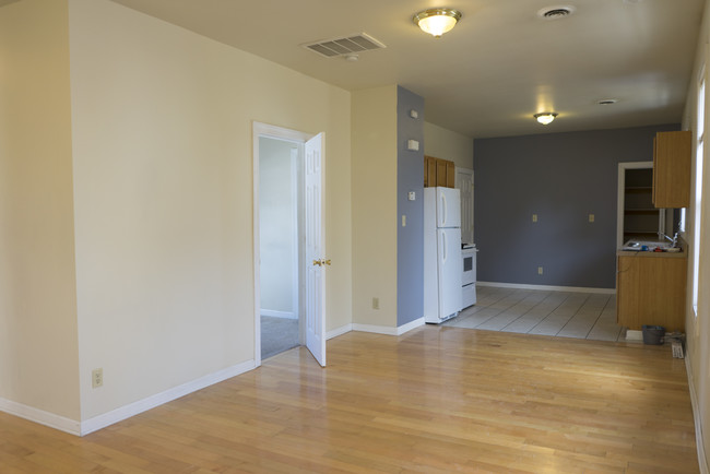 Looking down from living into kitchen - 724 E Center St