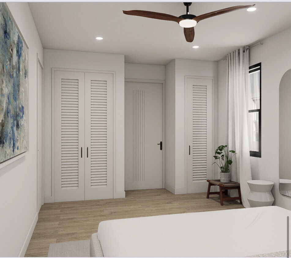 Espacio del armario del dormitorio - 3509 S Bronson Ave