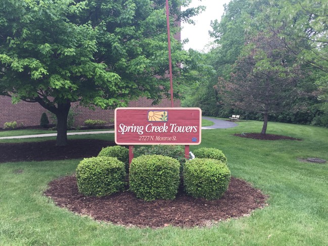 Front Sign - Spring Creek Towers - Senior and/or Disabled