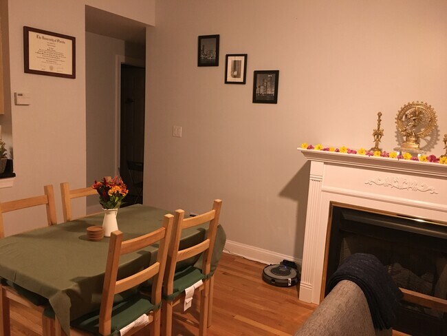 Dining Area and fireplace - 4202 W Leland Ave