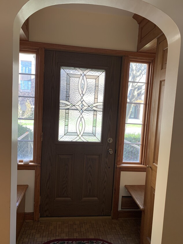 Front door from inside - 215 15th Ave SW