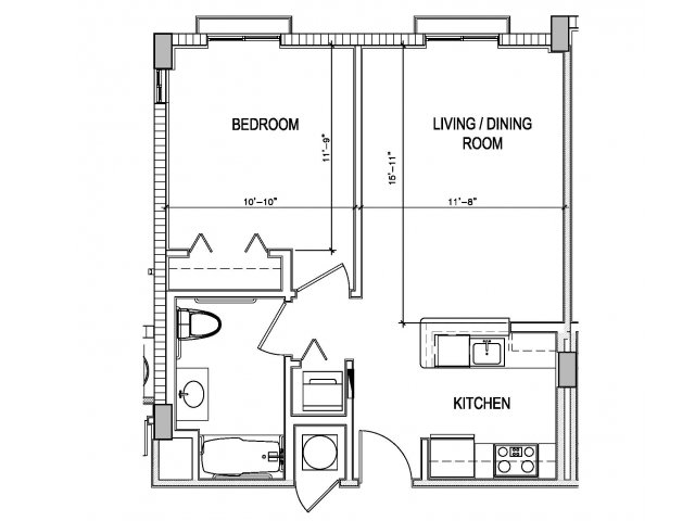 1BR / 1BA - Esmeralda Bay Apartments