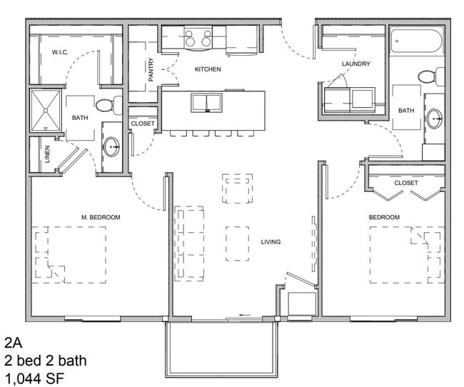 2A 2 Bed - 2 Bath - Northern Point Apartments