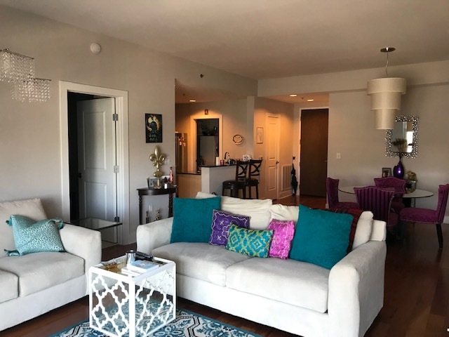 Living Room to Dining Room and Kitchen - 140 W Franklin St