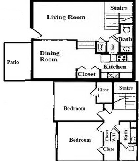 2HAB/1.5BA - Lakeside Estate Apartments