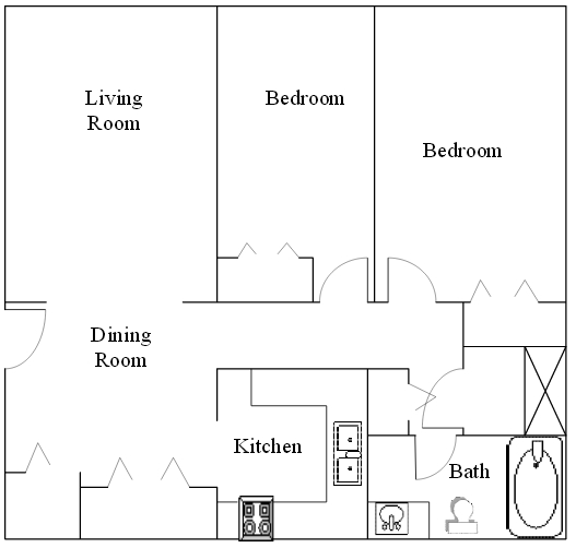 2BR/1BA - Stratford Place Apartments